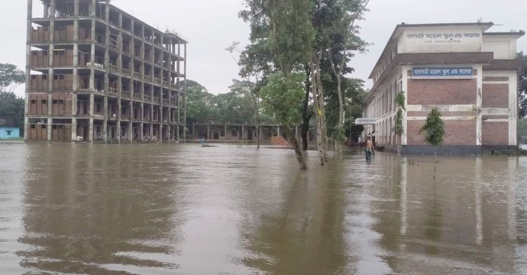 স্মরণকালের ভয়াবহ বন্যার কবলে সিলেটবাসী